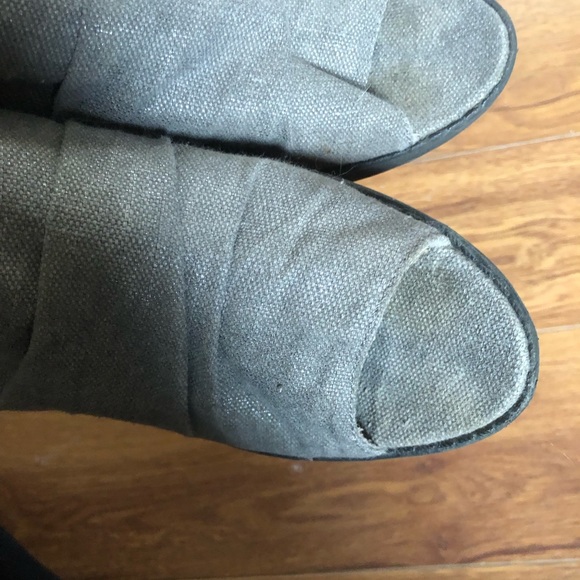 Blowfish Canvas Peep Toe Booties - Picture 6 of 8